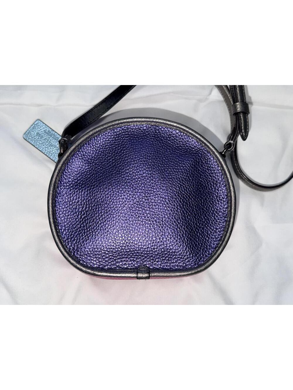 Coach Canteen Bag in Metallic Colorblock Leather - Picture 2 of 8